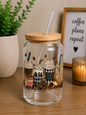 Coffee First Glass Can Cup | 16oz Coffeehouse Treats Iced Coffee edi