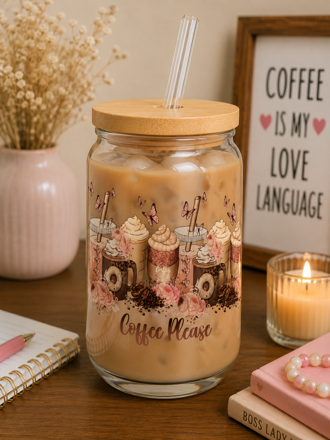 Coffee Please Glass  Cup