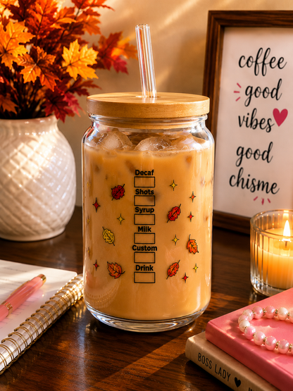 Happy Fall Y’all Glass  Cup | 16oz Autumn