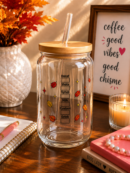 Happy Fall Y’all Glass  Cup | 16oz Autumn