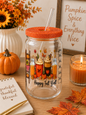 Happy Fall Y’all Glass  Cup sea