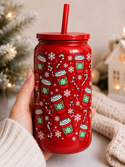 Holiday Stainless Steel Cup – Christmas Candy Cane