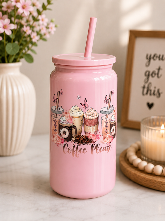 Coffee Please Glass  Cup