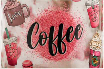 ☕ Coffee  Glass Can Cup – 16oz Pink Aesthetic Iced Coffee Tumbler edi